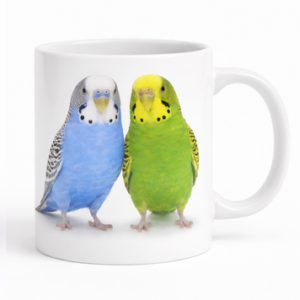 Kubek Papużkami falistymi