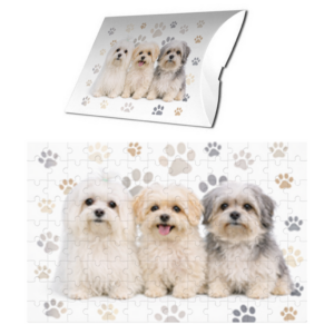 Puzzle z psami Maltańczyki 96 elementów