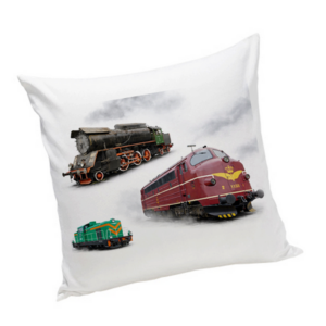 Poduszka z lokomotywą