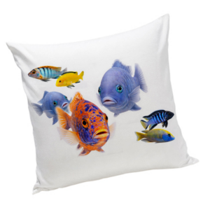 Poduszka z rybami akwariowymi Pyszczaki