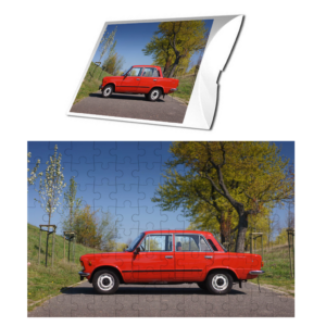 Puzzle z samochodem Fiat 125p 70 elementów