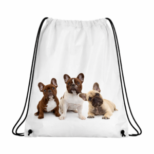 Worek plecak z pieskami Buldog Francuski