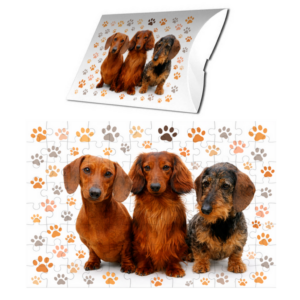 Puzzle z psami Jamniki 96 elementów