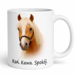 Kubek z motywem konia