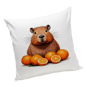 Poduszka Kapibara z Pomarańczami