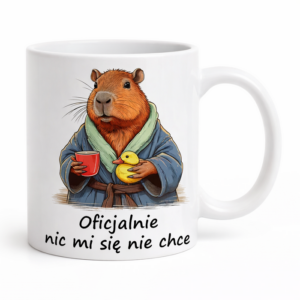 Kubek z Kapibara Oficjalnie mi się nie chce
