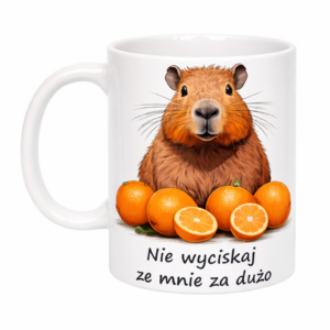 Kubek z Kapibara Nie wyciskaj