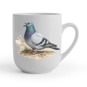 Kubek 300 ml z gołębiem – akwarela