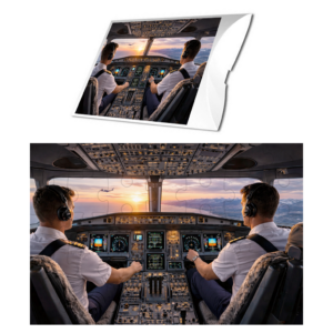 Puzzle 35 elementów Kokpit Samolotu z Pilotami