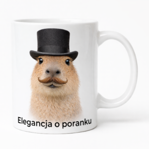 Kubek z Kapibarą – Elegancja o poranku