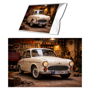 Puzzle 96 el. Syrena 105 – kultowy samochód PRL