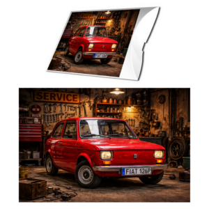 Puzzle 96 el. Fiat 126p – kultowy samochód PRL