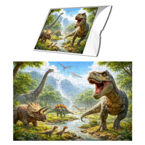 Puzzle z Dinozaurami 70 elementów