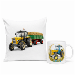 Poduszka i kubek z traktorem Ursus – 360