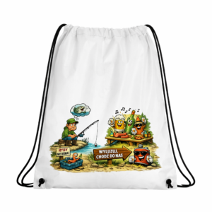 Worek Plecak Wędkarza śmieszny nadruk