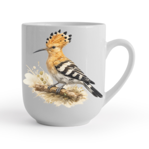 Kubek z dudkiem – akwarela