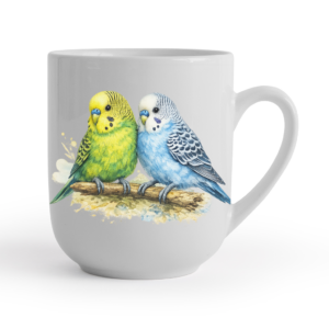 Kubek Papużki Faliste Para