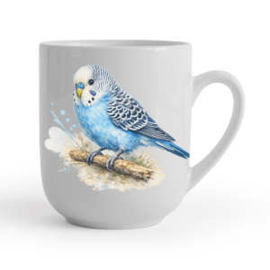 Kubek Papużka Falista niebieska