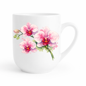 Kubek 300 ml kwiatowy – orchidea, storczyk