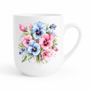 Kubek 300 ml Bratki Akwarela